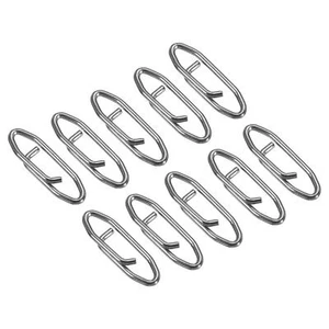 Fishing Snap Pivots, 100 Pack 50LBS Stainless Fare Connector Fishing Clip Iron Lure - Picture 1 of 5