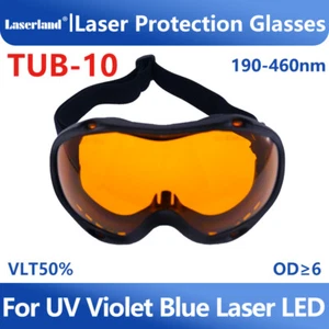 UV Violet Blue Light Laser Safety Goggles Protective Glasses UVA UVB UVC - Picture 1 of 6