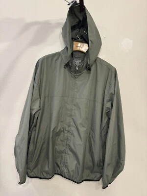 Izod XFG Men's Jacket Windbreaker Lightweight Olive Green XXL Packable Hood Golf - Image 1 of 4