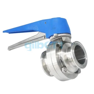 Fit Tube OD*Ferrule OD 38x50.5mm Tri Clamp 1.5" SUS304 Sanitary Butterfly Valve - Picture 1 of 5