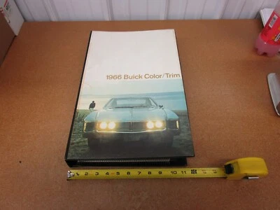 1966 Buick Dealer Album Color Trim Upholstery book Skylark GS Lesabre Riviera - Image 1 of 4