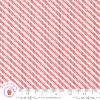 Moda DWELL 55274 11 Red  Diagonal Stripe CAMILLE ROSKELLEY Quilt Fabric - Image 1 of 4