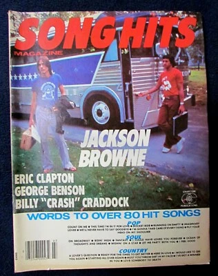 Jackson Browne, Eric Clapton, George Benson Song Hits Magazine July 78 VG - Image 1 of 2