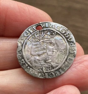 ESCOCIA. JAMES V (1513-1542). GRANO PLATEADO. PERFORADO. - Imagen 1 de 4