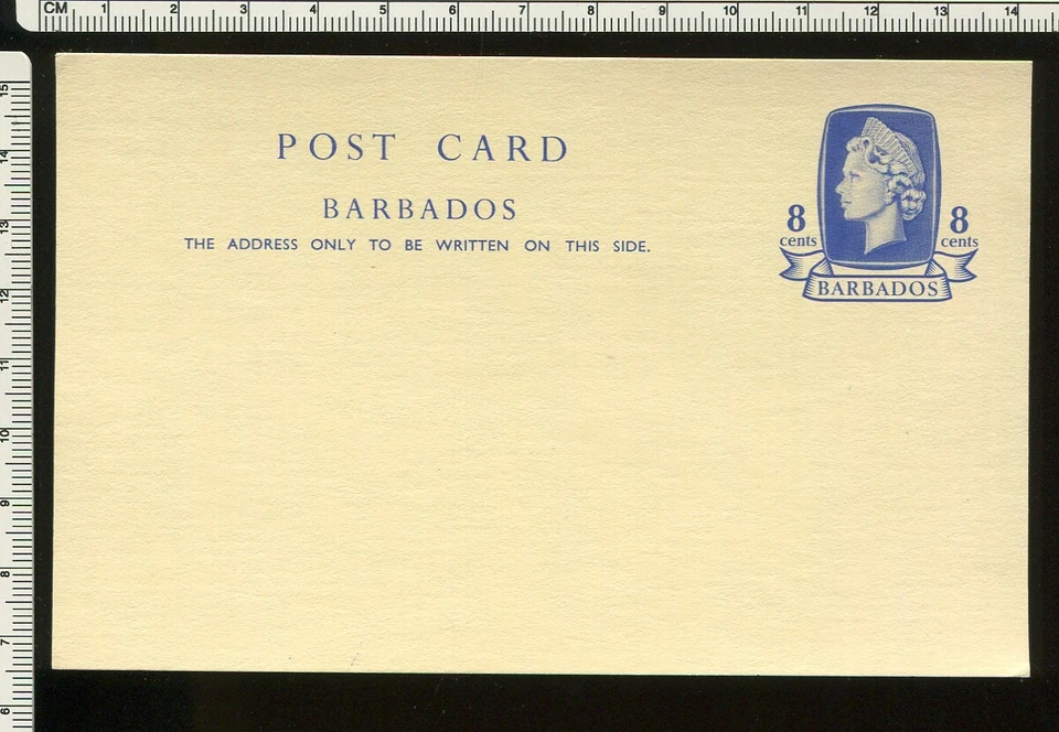 Barbados, tarjeta postal estacionaria sin usar u3618 Foto 1 de 1