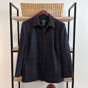 Lauren Ralph Lauren 100% Lammwolle Full Zip Blazer Jacke mit Taschen, 18W - Bild 1 von 8