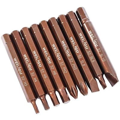 Slotted Phillips Magnetic Impact Screwdriver Drill Driver Bit Set Hexagon Bits - Image 1 of 4