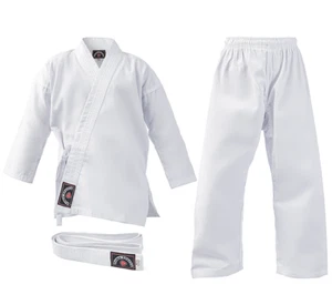  Prime Sports Midweight Karate Gi 8oz Cotton Polyester Uniform For Kids & Adult - Picture 1 of 12