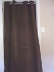 Dark Brown Light Weight Linen Pole Top Curtain Panels--2