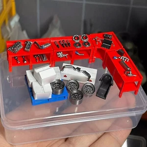 Diorama 1:64 Garage Requisiten Modellauto Werkstatt Tuning Reparatur Szene Modell Accessoj6 - Bild 1 von 22