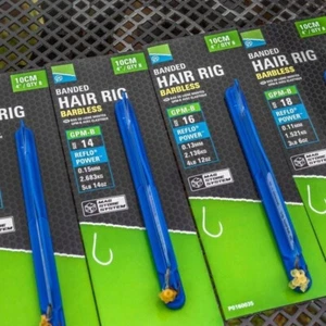 Preston Innovations GPM-B Banded Hair Rigs 4" / 10cm - All Sizes - Picture 1 of 2