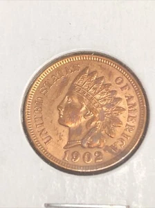 1902 red Indian head Cent - Picture 1 of 2