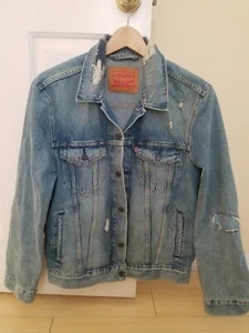 Herren Levi's Distressed Jeansjacke Größe M - Bild 1 von 7