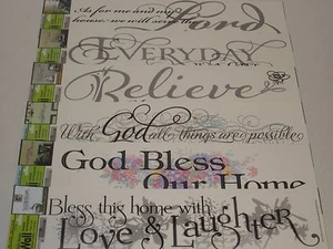 Adesivi Murali Ispirazionali - Decorazioni Murali, Detti Biblici, Dio Benedica Signore - Foto 1 di 16