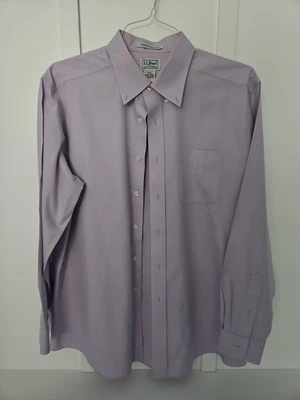 LL Bean Men’s Button Up Dress Shirt 16-34 Wrinkle Free Cotton Business Casual - Image 1 of 4
