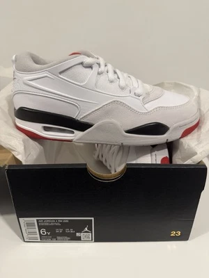 Zapatillas Jordan 4 RM GS Blanco Rojo Fuego 6Y/Mujer 7.5 FQ7938-102 Foto 1 de 4