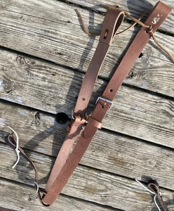 Brown leather complete rear cinch US made - Picture 1 of 1