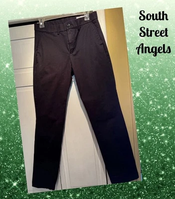 GAP ~ PRETO VERDADEIRO ~ CALÇA CHINO SLIM PERFORMANCE FRENTE PLANA ~ MASCULINA TAMANHO 29 x 30 - Imagem 1 de 4