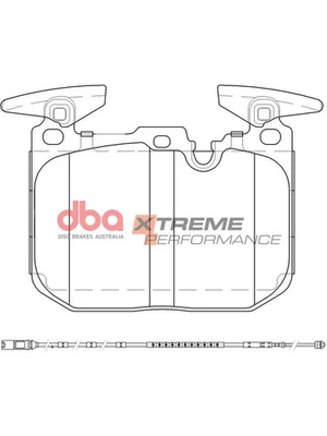 DBA Xtreme Performance Brake Pads fits BMW 1 Series 3.0 F20 M 135 i (DB2299XP) - image 1 of 4