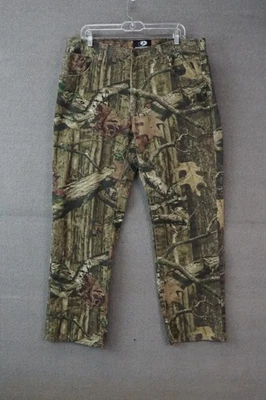Mossy Oak Camo Hunting Pants Mens 38x30 Cotton Outdoor Real Tree Style - Image 1 of 4