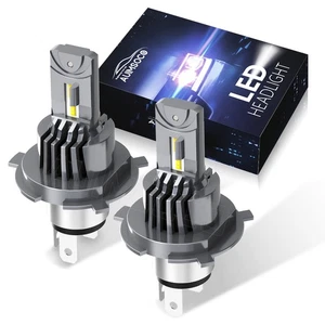 H4 9003 LED Headlight Bulbs Kit High Low Beam Super Bright 6500K White CANBUS - Picture 1 of 12