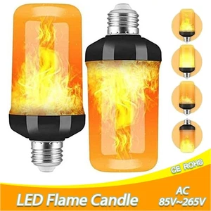 E14 E27 LED Licht Fackel 4 Modi Feuer Lampe Flammen Effekt Flacker Glühbirne DHL - Bild 1 von 19