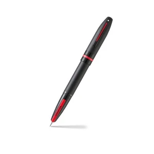 Sheaffer Icon Matte Black Glossy Black PVD Appsts Fountain Pen - Medium Nib - Picture 1 of 9