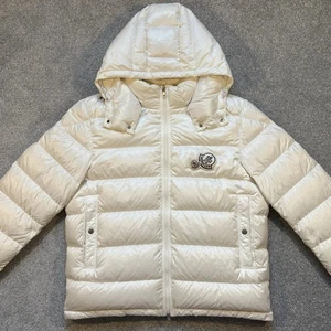 Moncler Bramant weiße gefütterte Jacke Größe 6 XXL 100 % authentisch - Bild 1 von 18