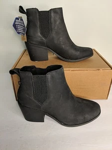 NUEVO CON ETIQUETAS TOMS Everly Chelsea Botines Mujer Botas Negras 10016837 Talla 8.5 - Imagen 1 de 9
