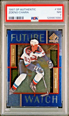 1997 SP Authentic #186 Zdeno Chara  HOF  PSA  7   5693 - Image 1 of 2