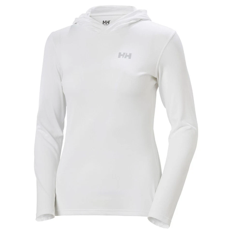 Sudadera con capucha para mujer Helly Hansen Lifa Active Solen, blanca, pequeña Foto 1 de 4