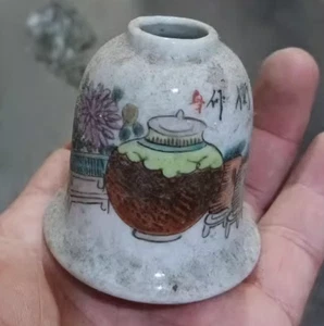 Nice Collectable Art Hand Painting Famille Rose Porcelain Flowers Wash - Picture 1 of 5