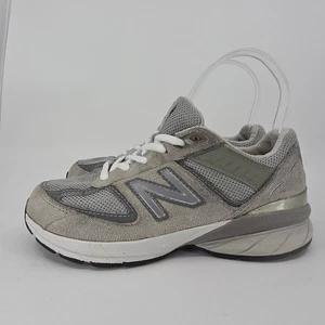 New Balance Niños Zapatos Talla 2 Gris Gamuza 990v5 Correr Atlético W990GL5 EE. UU. - Imagen 1 de 12
