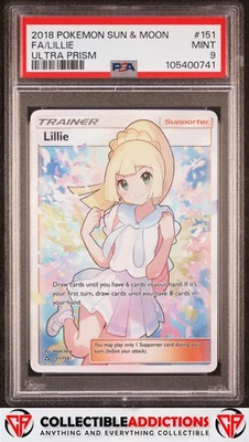 2018 Pokemon Sun & Moon Ultra Prism #151 Lillie Ultra Prism PSA 9 - Image 1 of 2