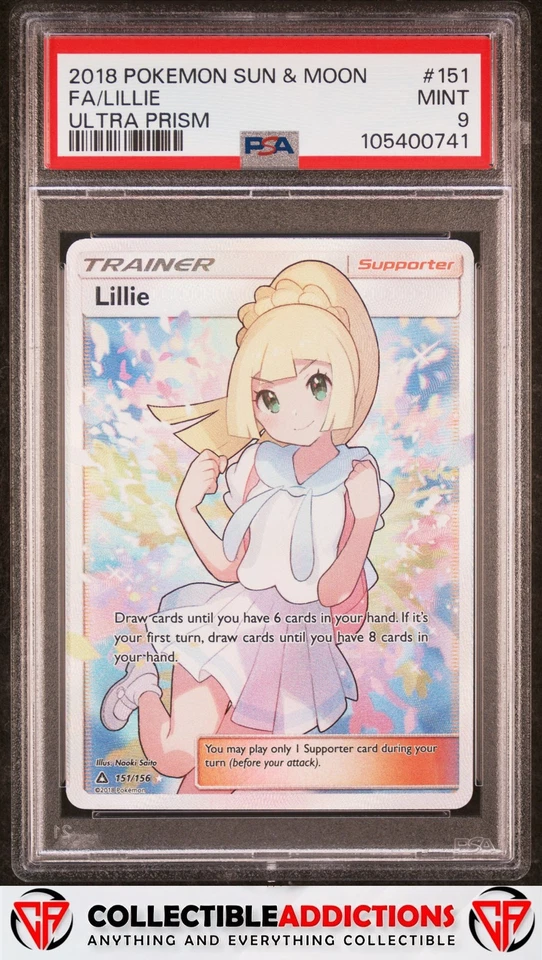 2018 Pokemon Sun & Moon Ultra Prism #151 Lillie Ultra Prism PSA 9 - Image 1 of 2