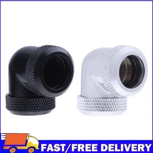 14mm OD G1/4 Inner Thread 90 Degree Tube Connector for PC Water Cooling - Afbeelding 1 van 15