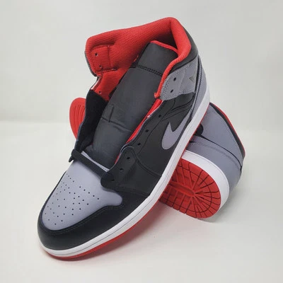 Air Jordan Air Jordan 1 Mid 'Bred Shadow' DQ8426-006 para hombre talla 11,5 Foto 1 de 4
