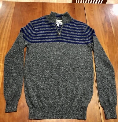 Boden Unisex XS 100% Wool Zip Neck Sweater - Image 1 of 4