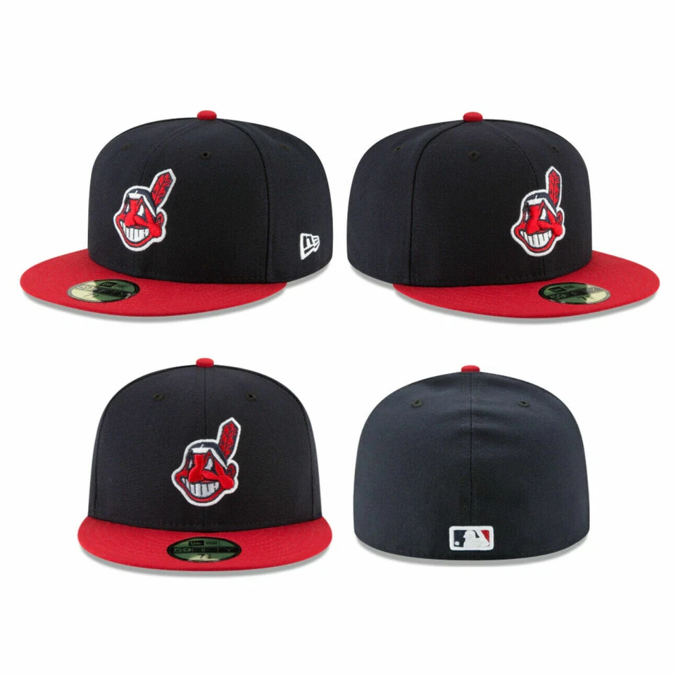 Cleveland Indians CLE MLB Authentic New Era 59FIFTY Fitted Cap - 5950 Hat  - Image 1 of 1