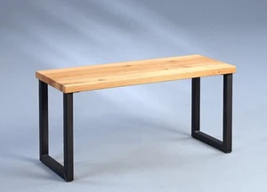 Sitzbank Bank - Riza 2 - Wildeiche Massivholz geölt 80 x 40 cm - Bild 1 von 5