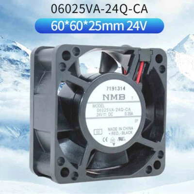 NMB 06025VA-24Q-CA 24V 0.35A 6CM 6025 2-wire chassis power fan - Image 1 of 4