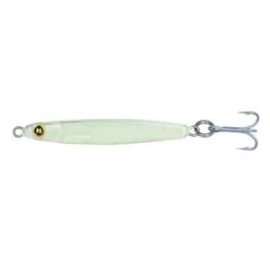 1 Hogy Lures 3/8oz (2.5inch) Epoxy Jig GLOW/BONE FREE SHIPPING - Picture 1 of 2