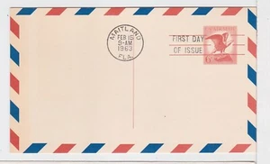 TurtlesTradingPost - Airmail 5c Postal Card 1963 FDC #UXC4 - Picture 1 of 1