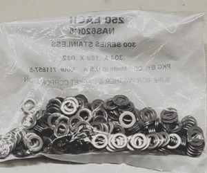 New NAS620C8 18-8 SS Military Spec Washers - .304 X .169 X .032 (250ea) - Picture 1 of 3