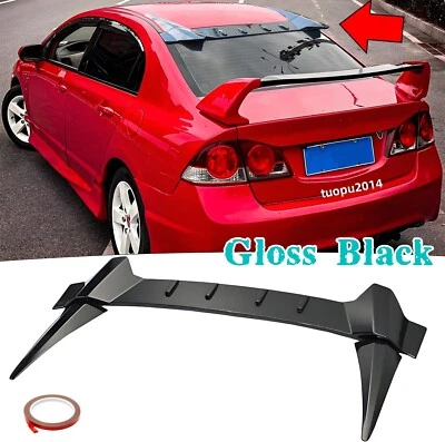 Painted For Honda Civic Sedan Rear Trunk Roof Window Spoiler Wing R Style 06-11 Foto 1 de 4