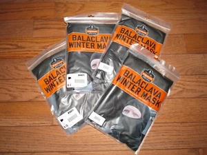 Pack de 4 nuevas mascarillas faciales de pasamontañas Ergodyne N-Ferno 6821 polar negro - Imagen 1 de 3