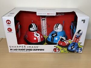 Sharper Image Road Rage Blue/Red Speed Bumper Cars Mini RC Ejector Vehicles New