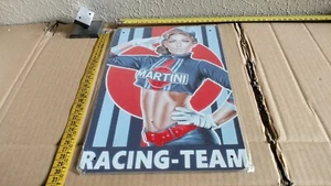 Tabella Insegna Pubblicitaria Da Collezione in Metallo Martini Racing - Team - Picture 1 of 5