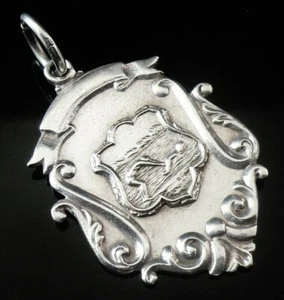 Sterling Silver Swimming Pocket Watch Fob Medal, FATTORINI, Birmingham 1933 - Picture 1 of 7