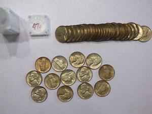 1947 P BU ROLL Jefferson Nickels FULL ROLL OF 40 COINS - BU - Uncirculated !!! - Picture 1 of 3